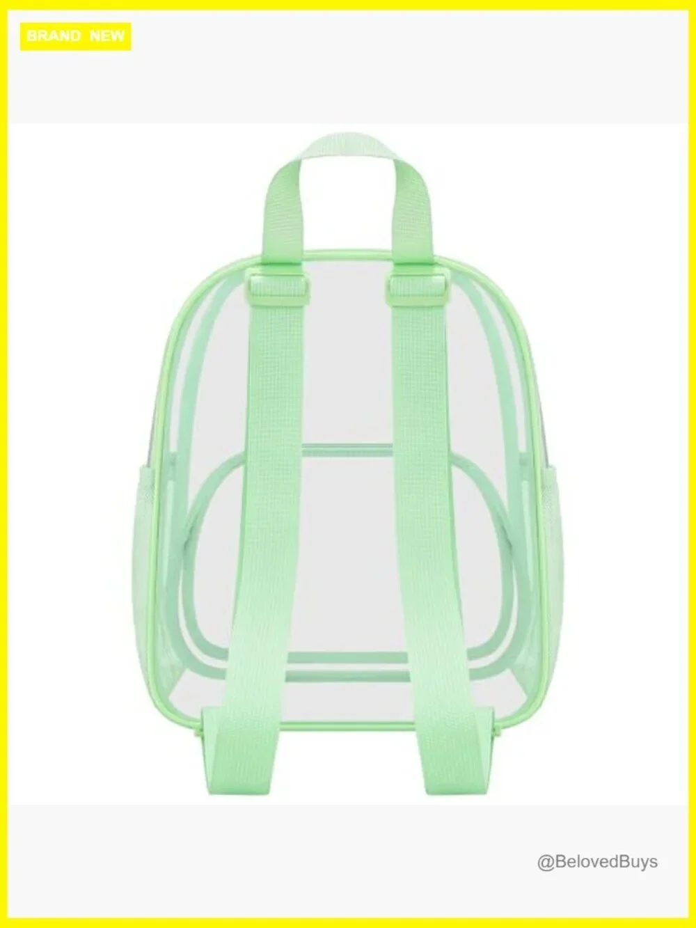 Stadium Approved Clear Backpack PVC Small Waterproof Bag with Front Pocket